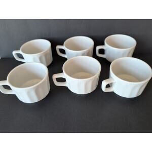 6 Vintage TWA Demitasse/Espresso Cups Sterling China Espressly For TWA Airlines